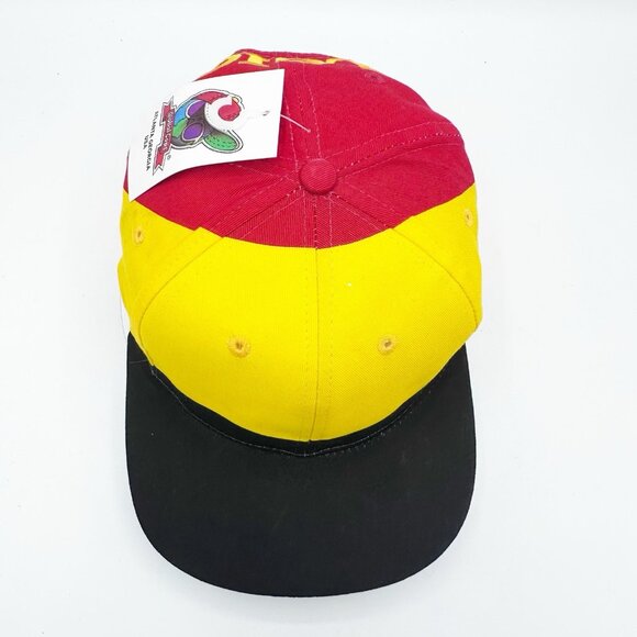 NWT Vintage 1994 90’s BELGIUM Flag Belgique Snapback Hat Soccer World Cup (Flaw) - Picture 6 of 8